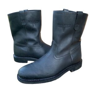 Mason Black Leather Boots